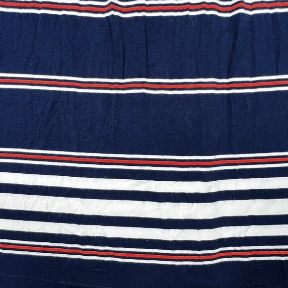 J. Crew Amie Navy Orange White Stripes Classic Summer Maxi Dress Size XXS - Picture 4 of 6